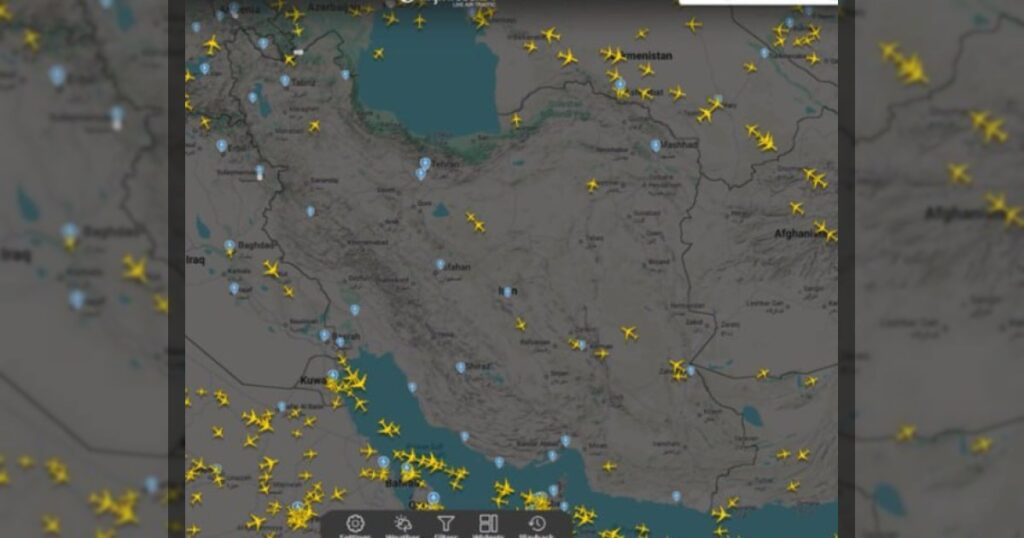 Над Ираном очищается воздушное пространство