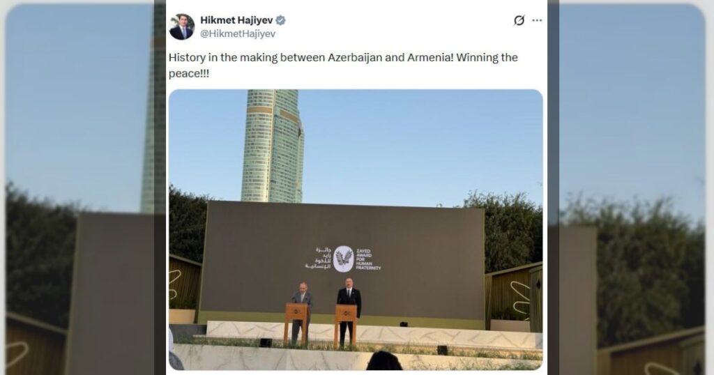 Хикмет Гаджиев: Историческое событие в отношениях между Азербайджаном и Арменией! Мы добиваемся мира!!!
