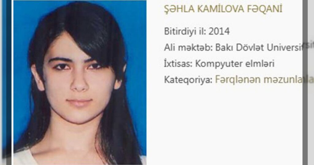 Установлена личность преподавательницы, получившей огнестрельное ранение при стрельбе в лицее «İdrak» в Бинагадинском районе Баку. Пострадавшая — Шахла Камилова, 1997 года рождения, выпускница Бакинского государственного университета.