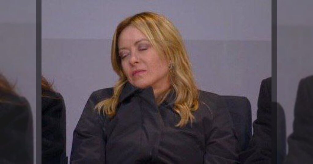 Джорджа Мелони задремала на церемонии открытия Олимпийских игр