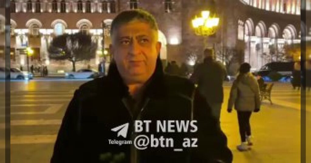 Житель села Оксуз Амасийского района передаёт привет своим родственникам в центре Еревана.