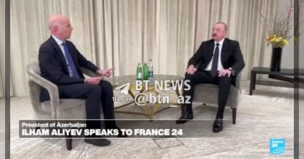 Президент Ильхам Алиев чёткими ответами прошёлся по лицемерному ведущему France 24, который оказался недоволен тем, что из Баку последовали ответные действия на провокации Франции.