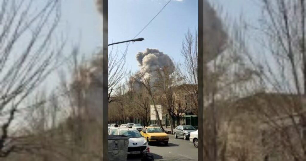 Иранские СМИ публикуют кадры взрывов в Тегеране