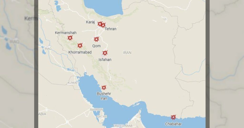 США начинают воздушное и морское атаки на Иран