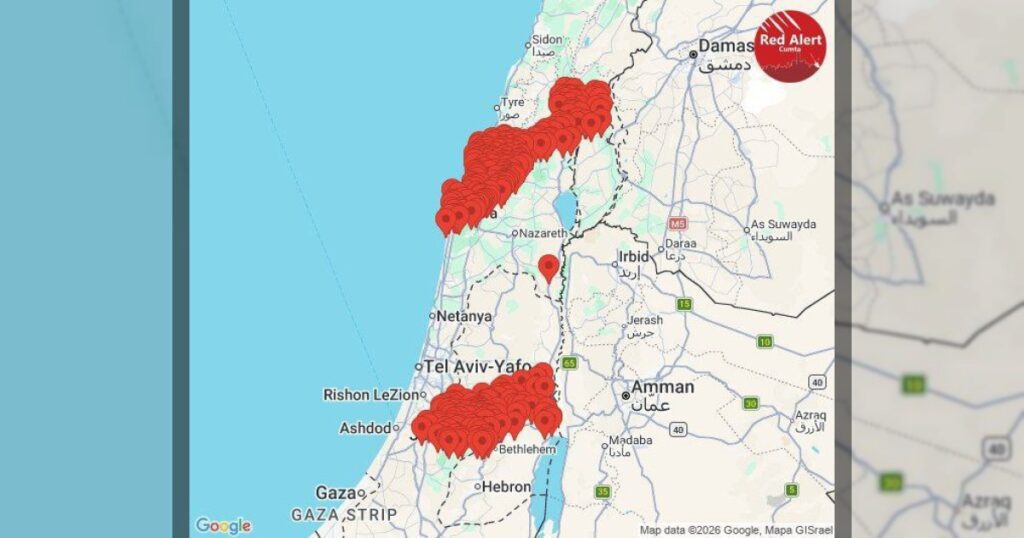 Третья волна иранского ракетного удара по Израилю выглядит так