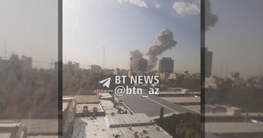 Иранские военные объекты в Тебризе подвергаются ударам.