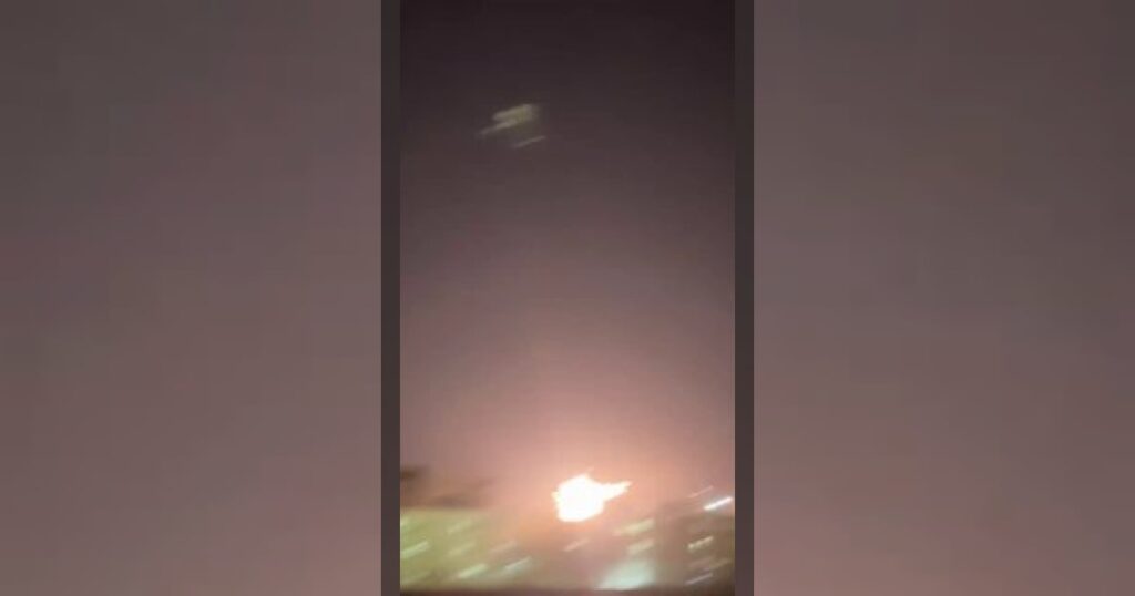 Удар по складу ракетного вооружения в Зенджане