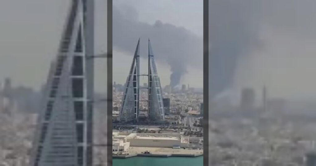 Последствия иранских атак в столице Бахрейна – Манаме.