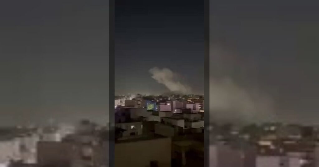 Удар по штаб-квартире государственного телевидения и радио Ирана в центре Тегерана