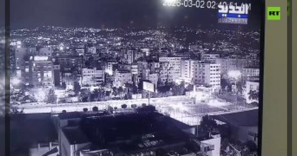 Кадры атаки на Бейрут