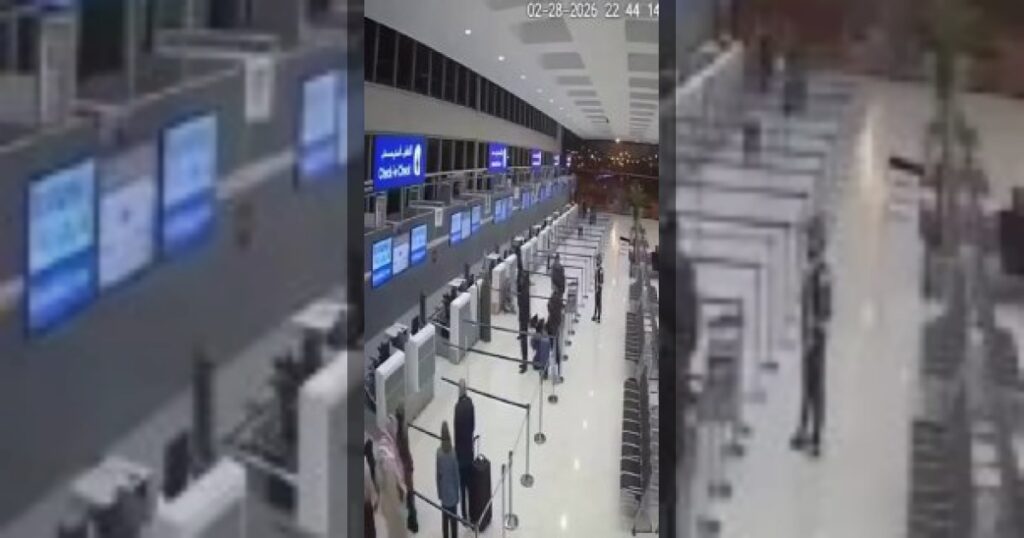 Появились кадры момента удара по международному аэропорту Дубая.