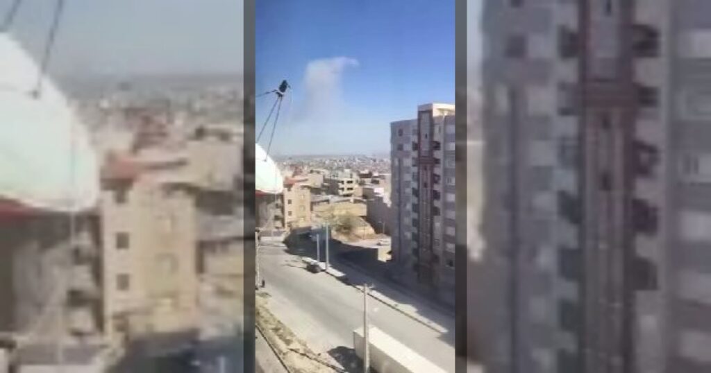 В Урумии продолжаются мощные ракетные удары.