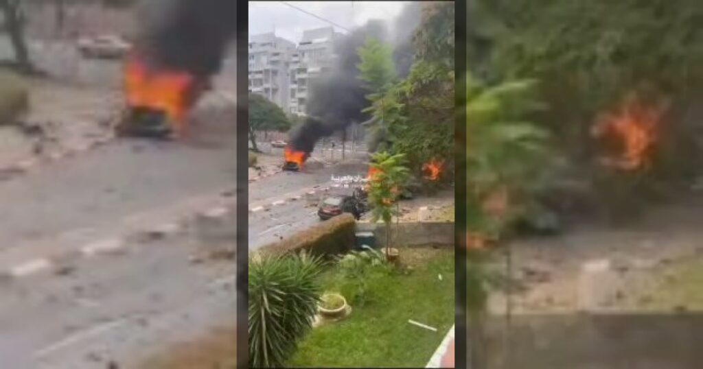 Последствия прилетов иранских ракет в районе Тель-Авива, публикуют очевидцы