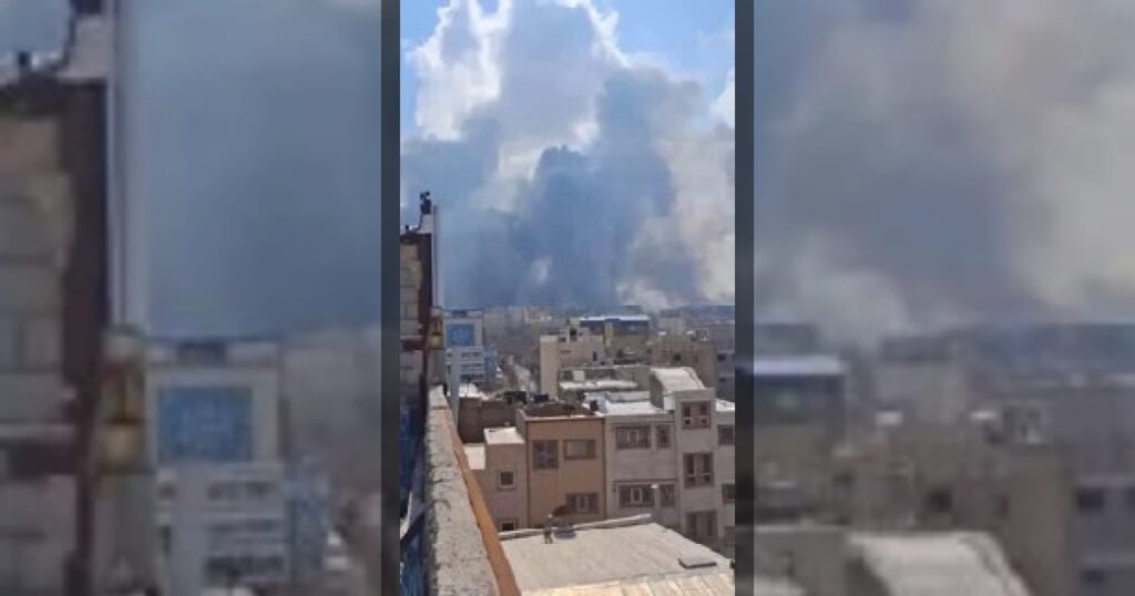 Сегодня был нанесён массированный авиационный удар по столице Южного Азербайджана — Тебризу.