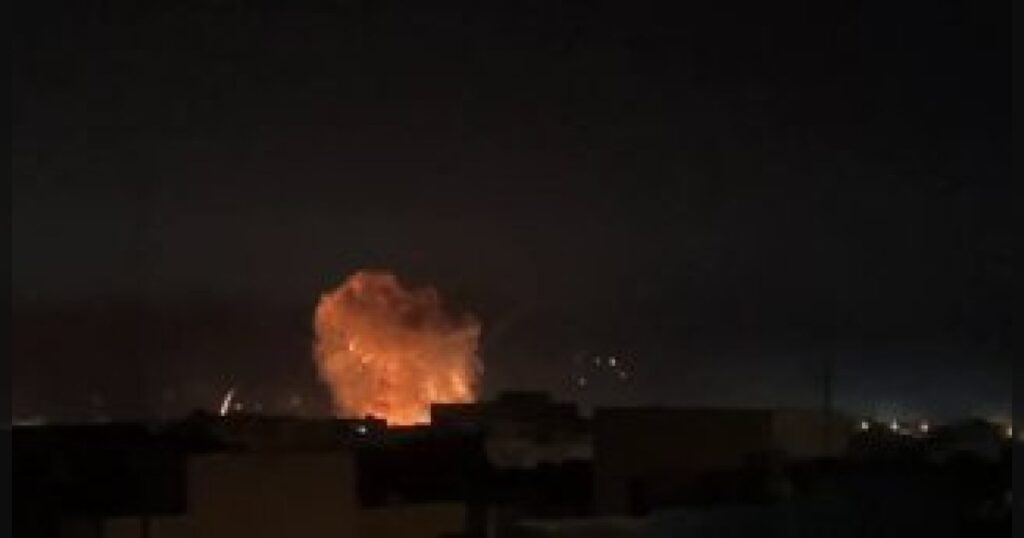 Взрыв на складе боеприпасов на западе Тегерана