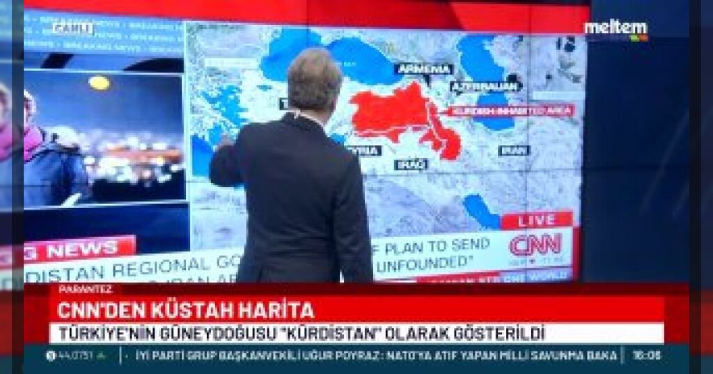 Турция обвинила CNN International в публикации вводящей в заблуждение карты