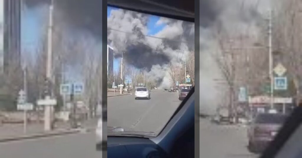 В оккупированном Донецке раздался сильный взрыв