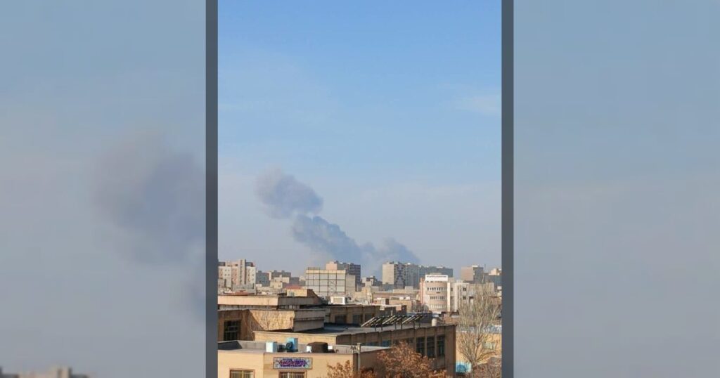 Кадры атаки на завод по производству ракет и компонентов для беспилотников в Тебризе.