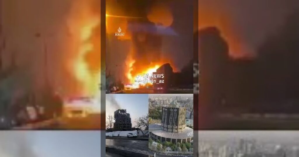 В западном Тегеране Центр космических исследований Ирана получил серьёзные повреждения в результате ударов Израиля и США.