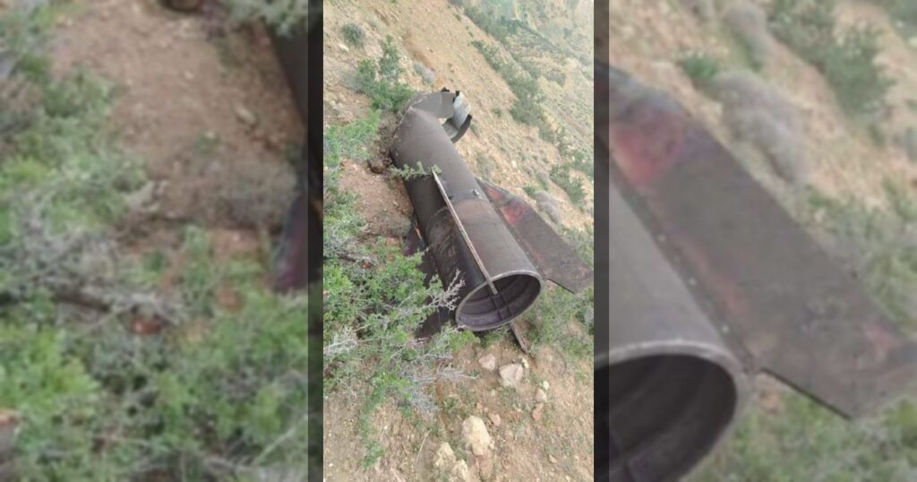 Хвостовая часть ракеты, запущенной по Израилю из Ирана, упала в Иордании