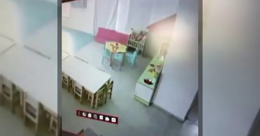 Момент атаки КСИР на детский сад в центре Израиля.