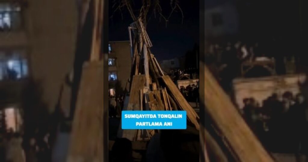 В результате взрыва, произошедшего во время розжига праздничного костра в Сумгайыте, 11 человек, в том числе девять детей, отравились дымом.