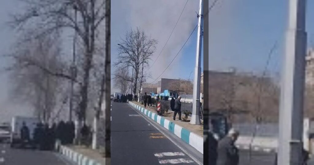 Удары США и Израиля нанесены по району рядом с башней Азади в Тегеране.