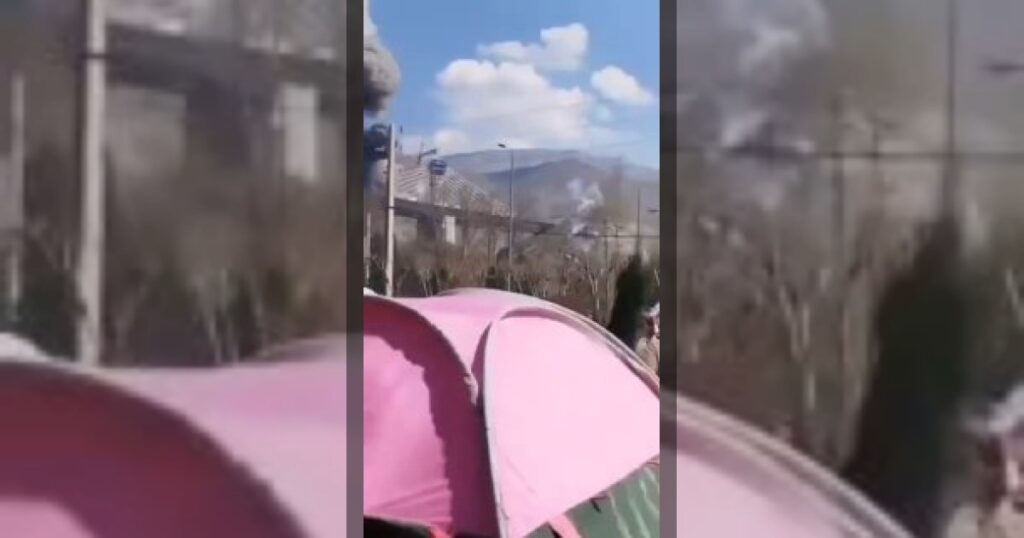 Появились новые кадры бомбардировки моста Караджа в Иране