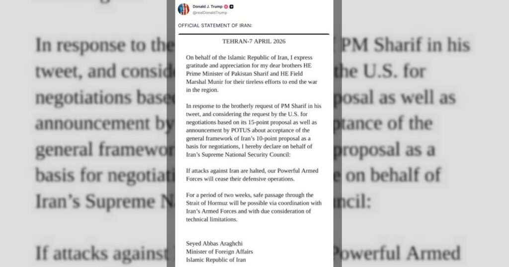 Тем временем Трамп репостит заявление Арагчи.