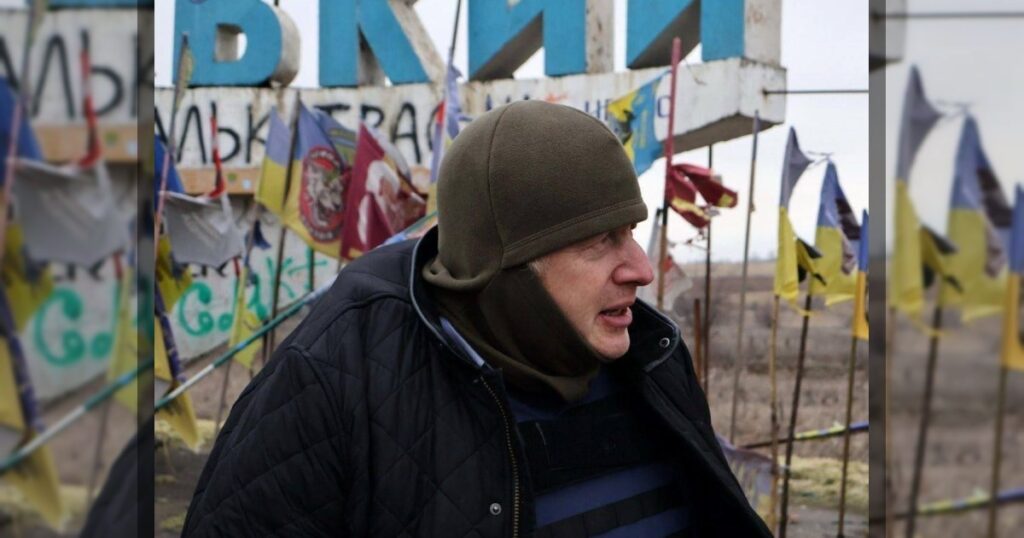 Бывший премьер-министр Великобритании Борис Джонсон тайно приехал на позиции ВСУ в Запорожской области