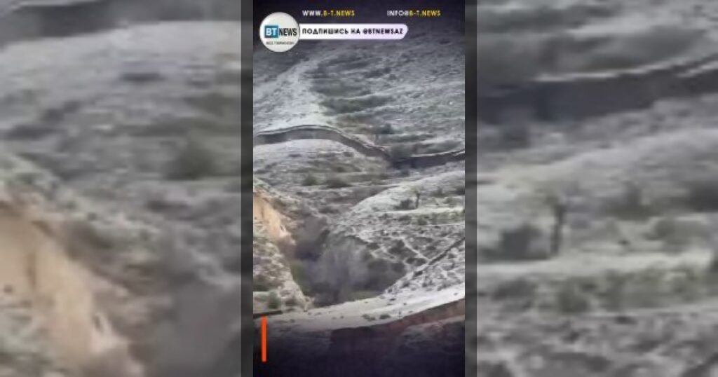 Ужасающее видео: многокилометровый оползень сошел в Дагестане — он может уничтожить жилые дома.