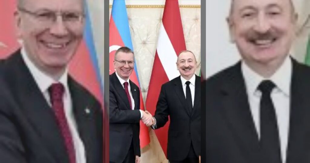 Пресс-служба президента Азербайджана Ильхама Алиева опубликовала видео о встрече с президентом Латвии Эдгарсом Ринкевичсом.